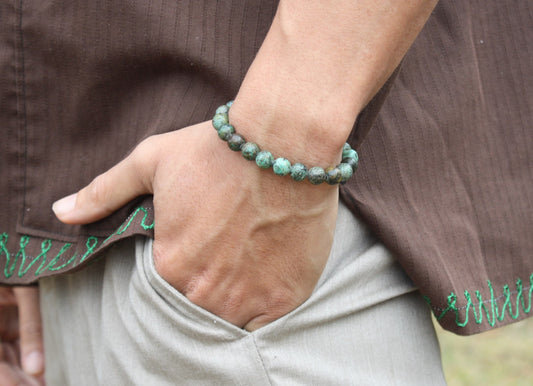 Explore the Transformative Energy of an African Turquoise Bracelet