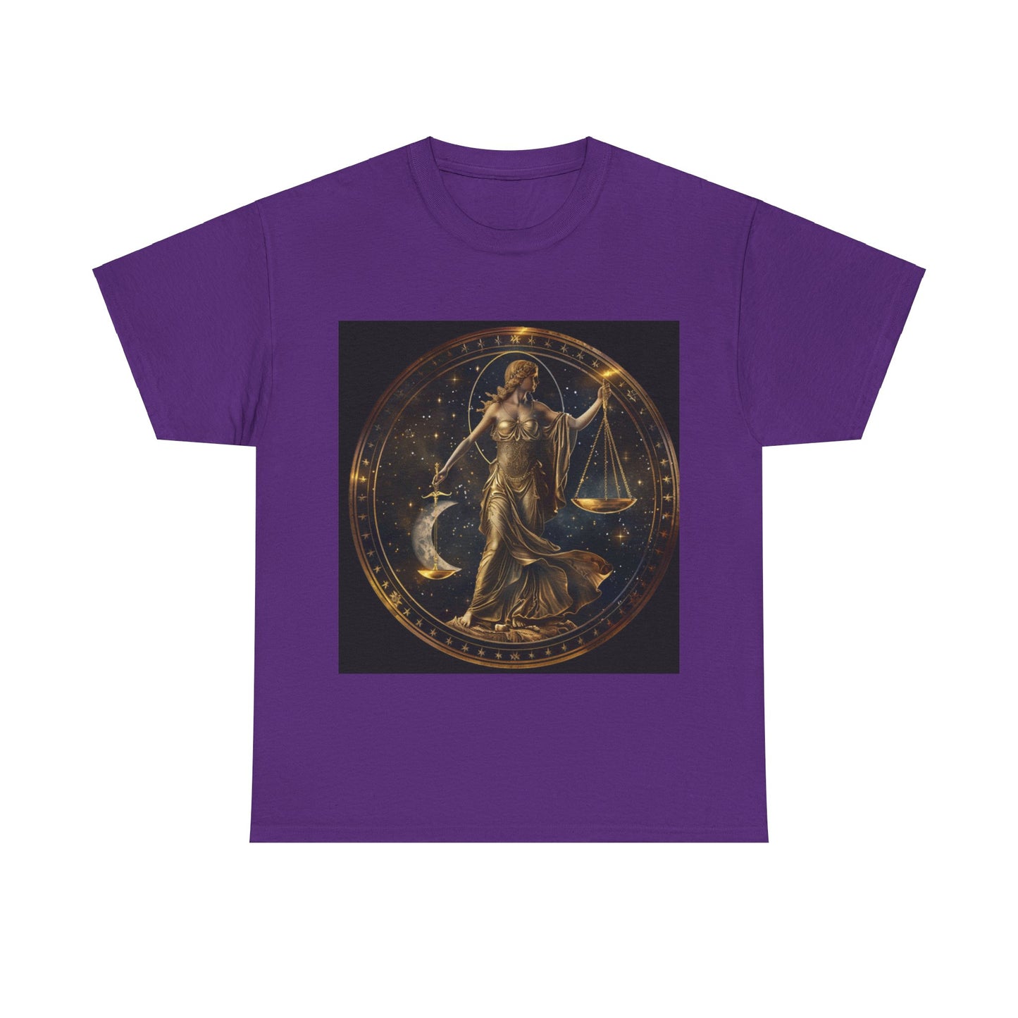 Libra zodiac Unisex Heavy Cotton Tee