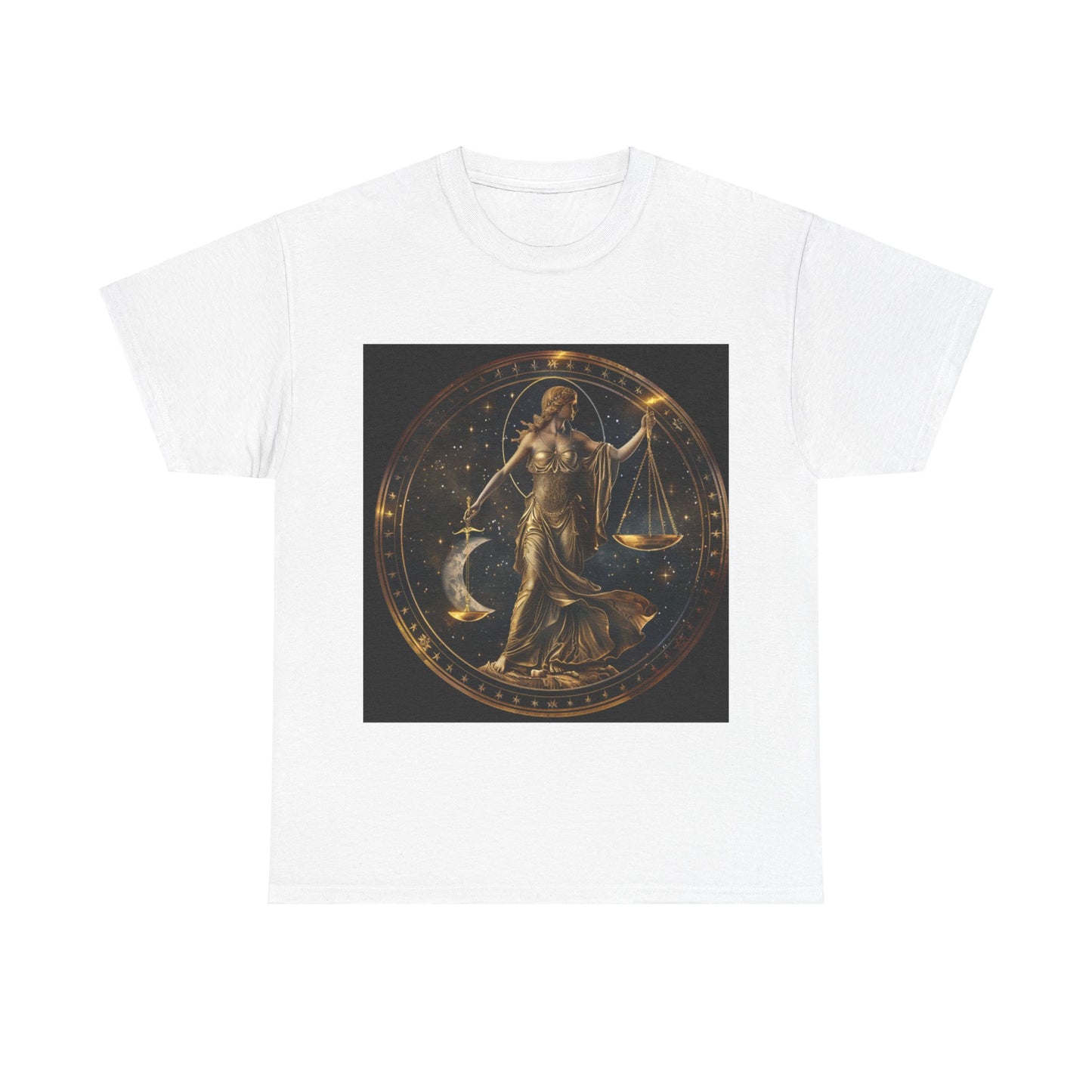 Libra zodiac Unisex Heavy Cotton Tee