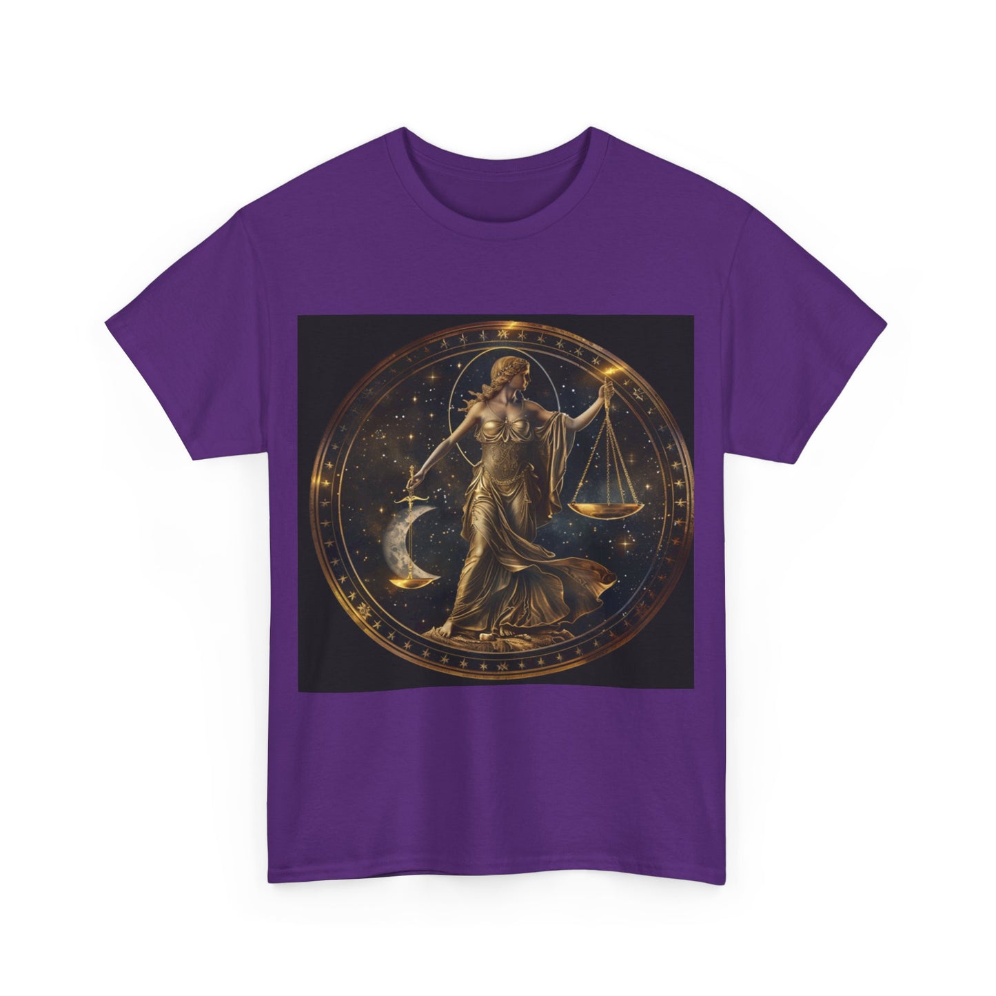 Libra zodiac Unisex Heavy Cotton Tee