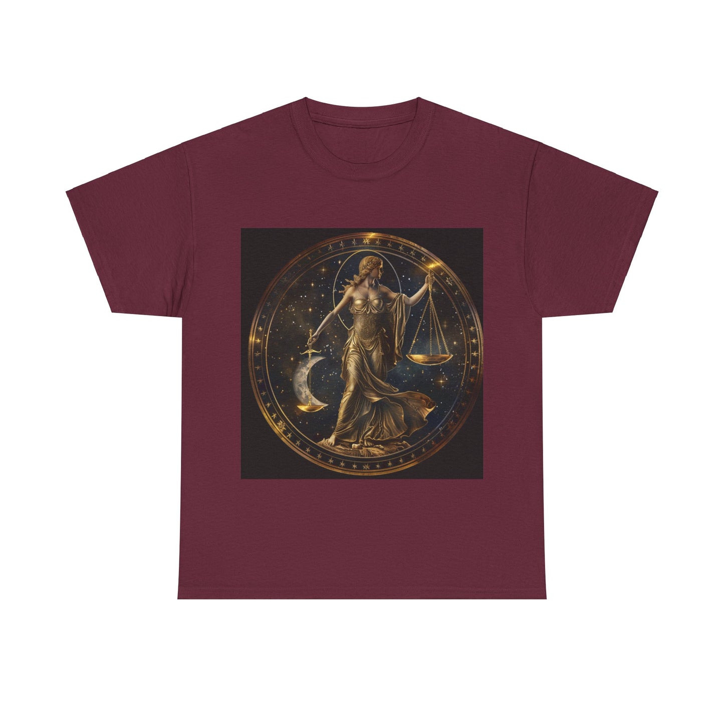 Libra zodiac Unisex Heavy Cotton Tee