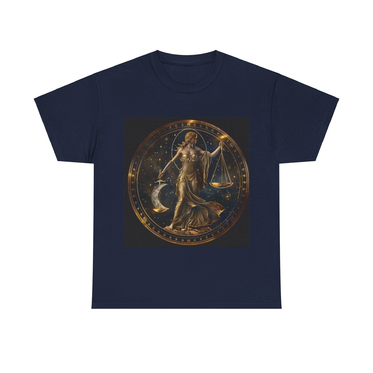 Libra zodiac Unisex Heavy Cotton Tee