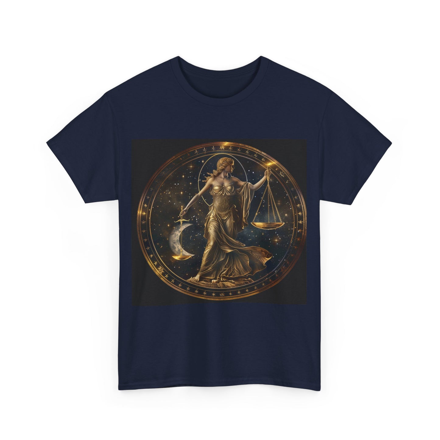 Libra zodiac Unisex Heavy Cotton Tee