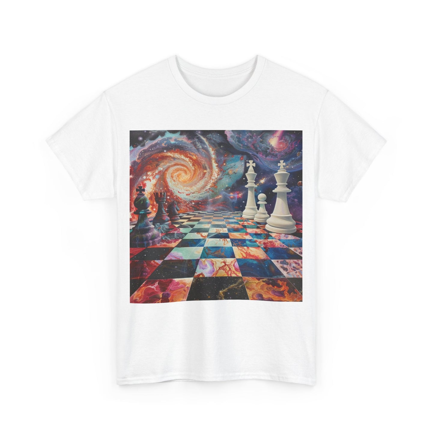 Cosmic Chess Unisex Heavy Cotton Tee