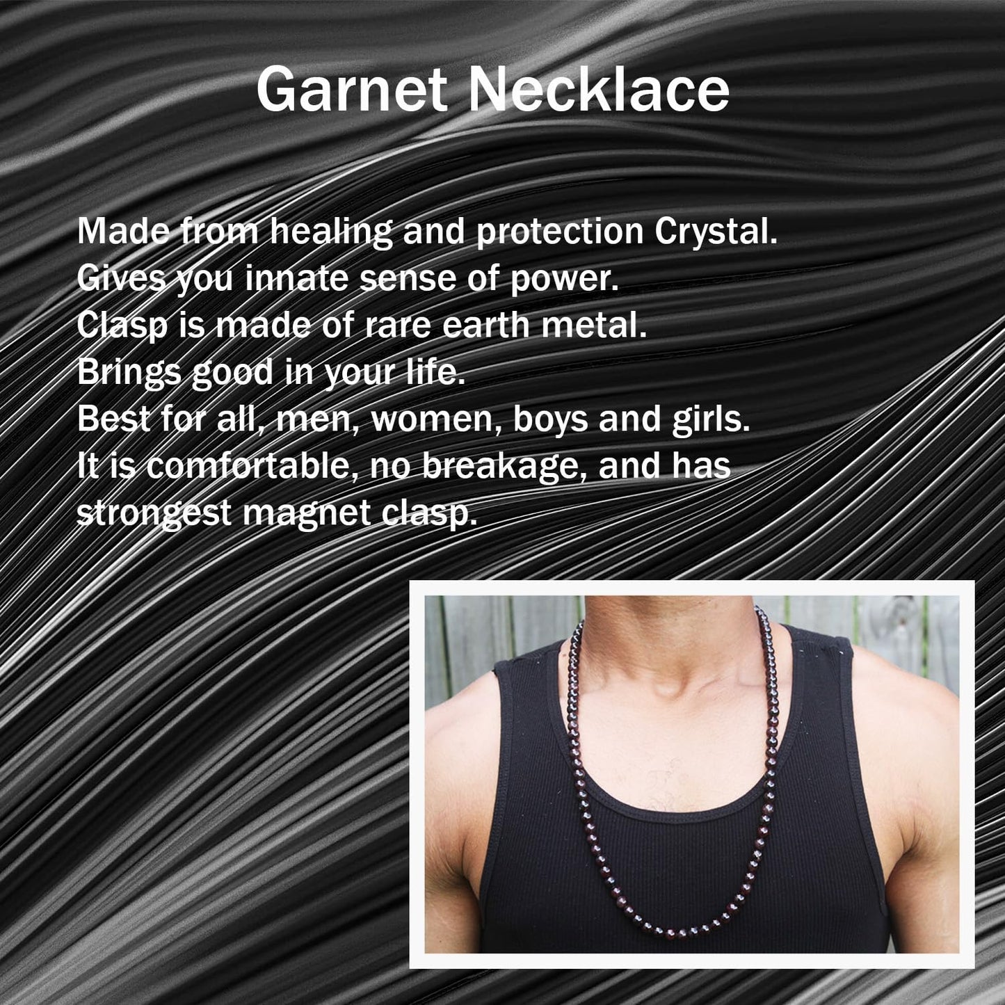 Crystal Necklaces Spiritual Protection Beaded Necklaces for Men/Women Gemstone Crystals and Healing Stones Jewelry Handmade in USA by Master Shaman