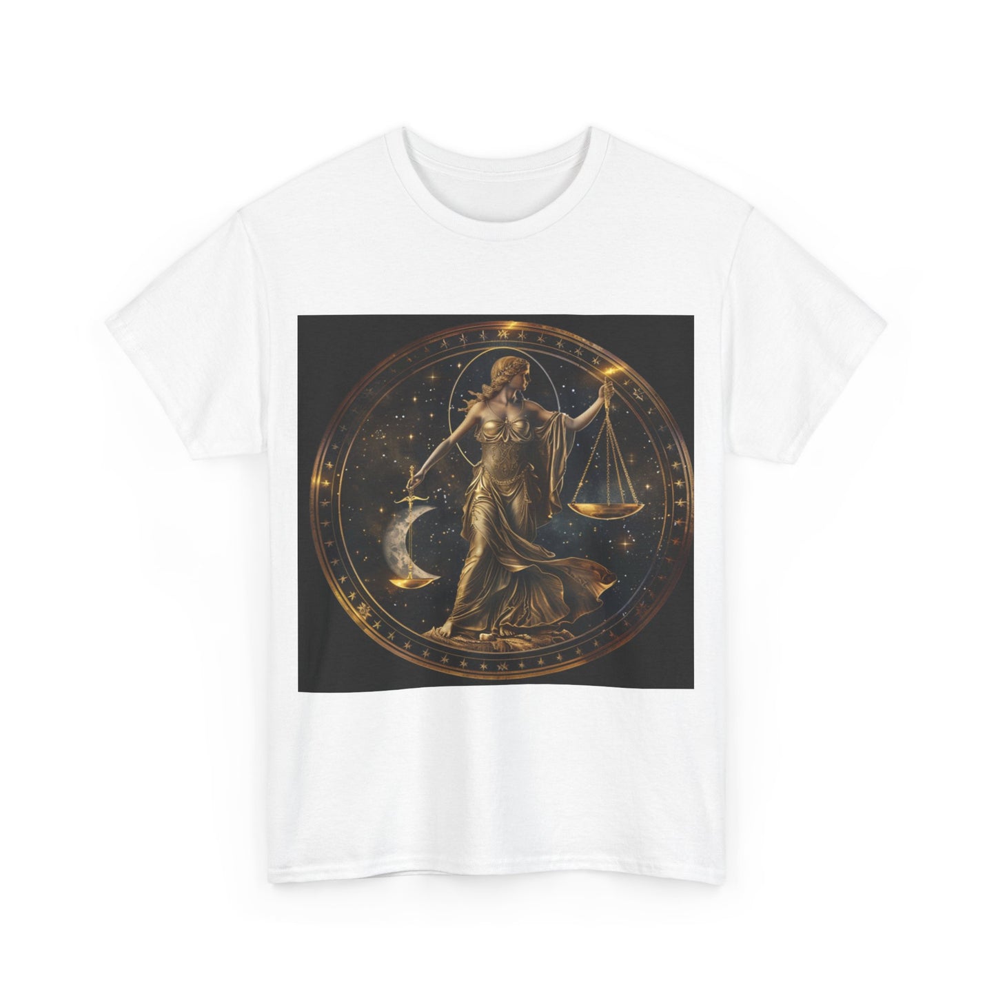 Libra zodiac Unisex Heavy Cotton Tee