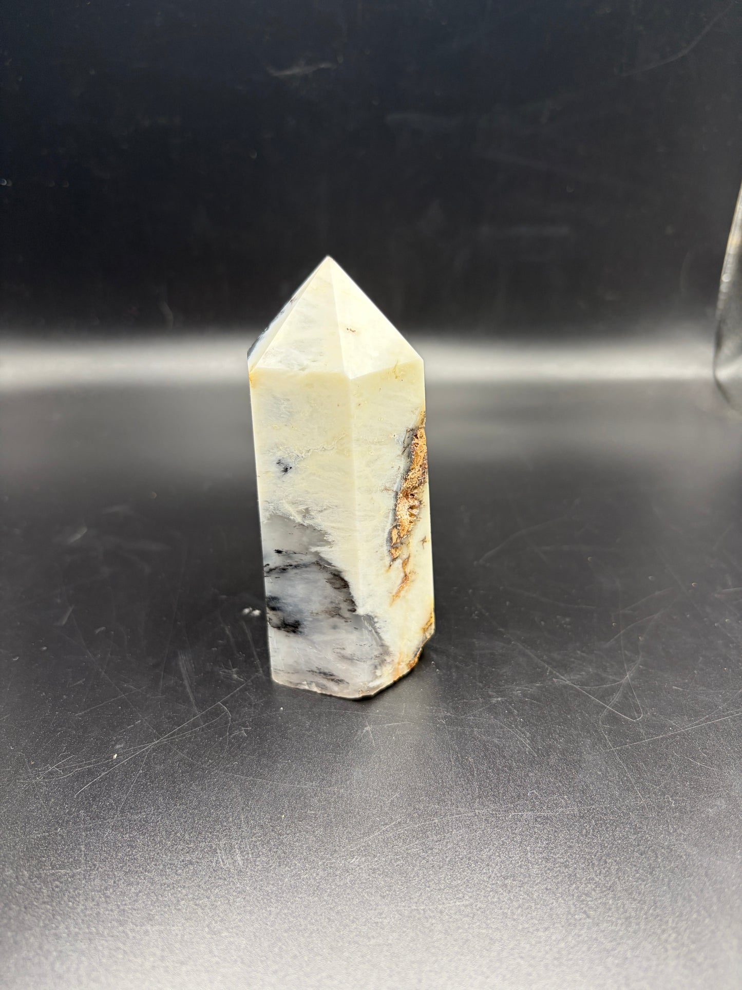 Dendritic Agate Crystal Tower 285g (4 Inch) – Natural Healing Crystal for Growth, Meditation, Reiki & Home Decor