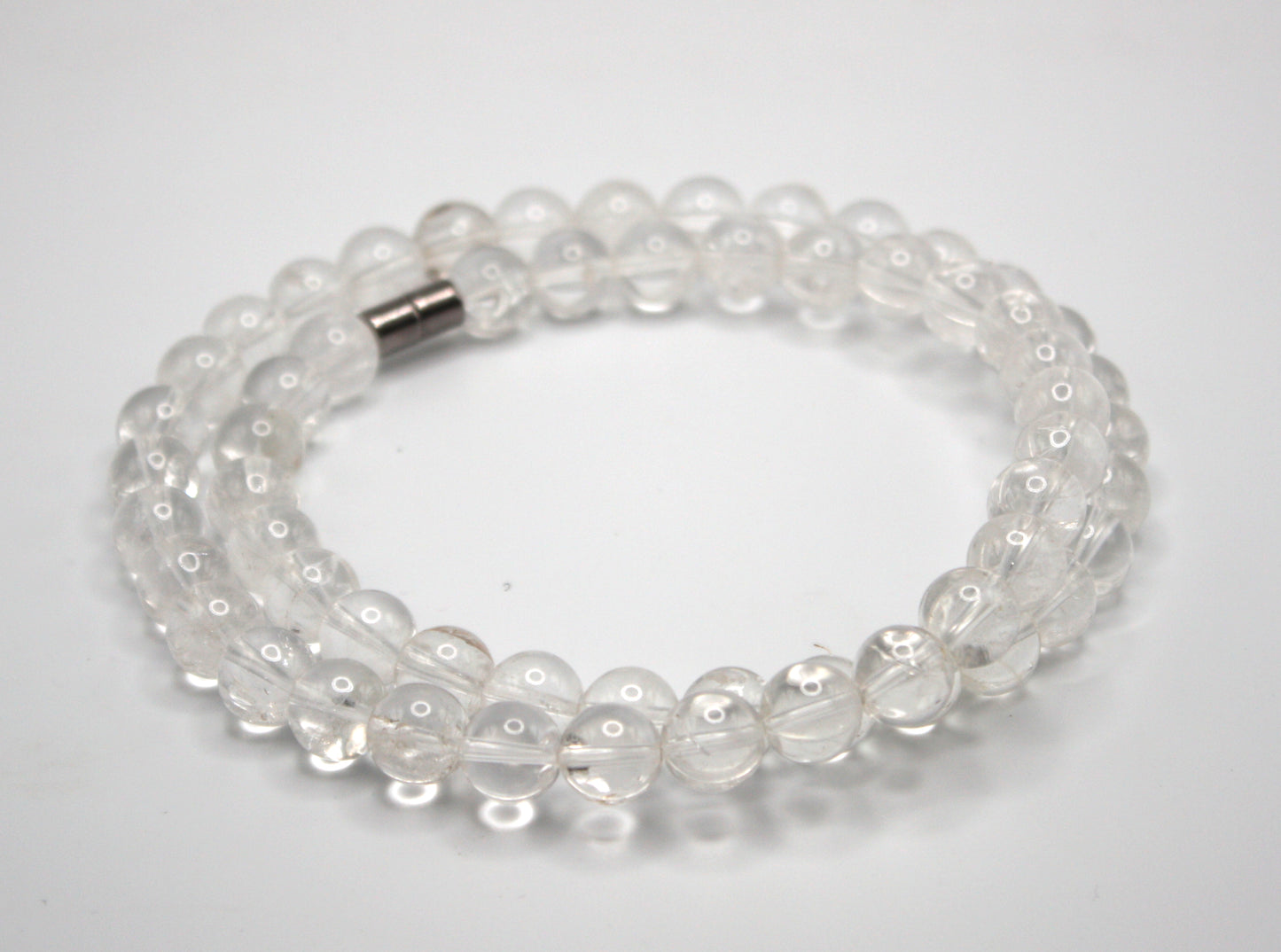 Clear Quartz Necklace β Natural Healing Crystal Beaded Jewelry for Men & Women | Energy Amplification & Clarity Stone