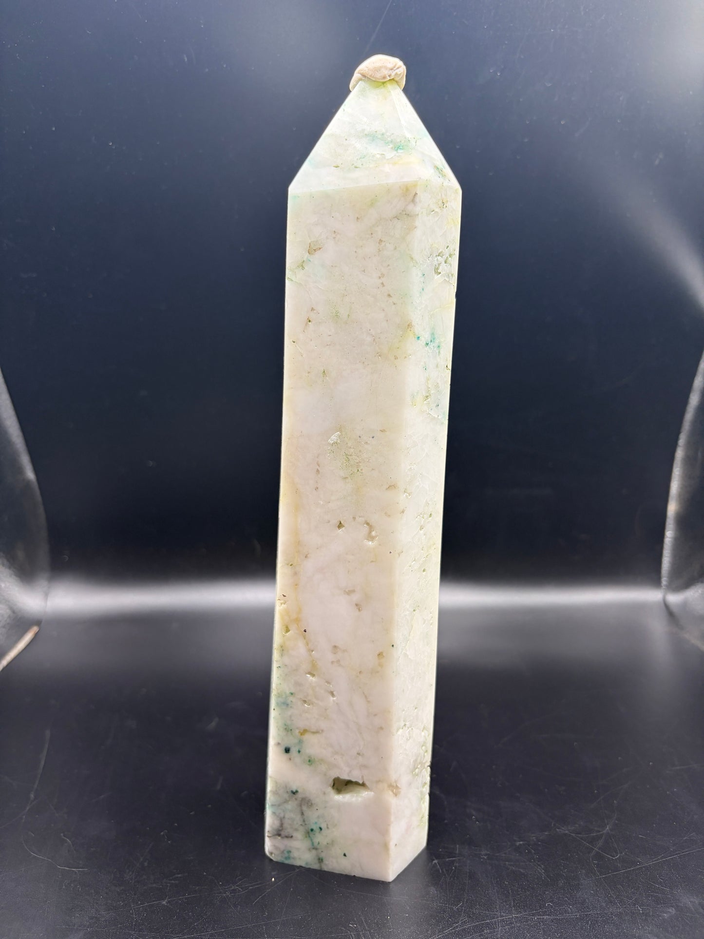 Phoenix Stone Crystal Tower 1700g (10.5 Inch) – Large Polished Healing Crystal for Transformation, Meditation, Reiki & Home Decor