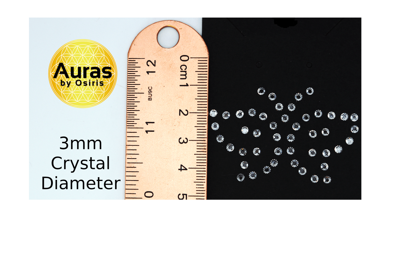 Auras by Osiris Vintage Swarovski 47-Crystal Butterfly Tattoos ✨🦋 | Rare Collector's Item for Glamour, Weddings & Festivals | Discontinued 3mm Crystal Decals