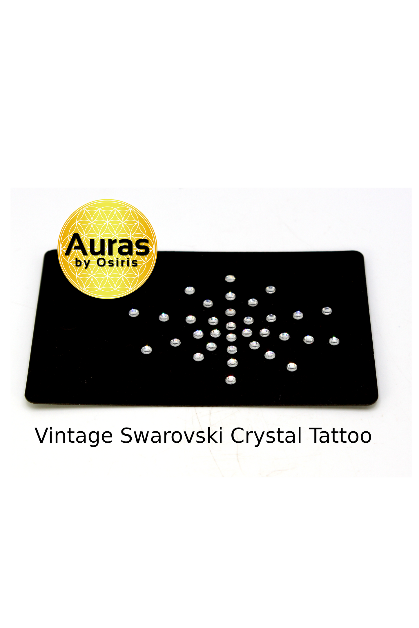 Shine with Vintage Elegance: Swarovski Sunburst Design (34 Crystals) šāØ