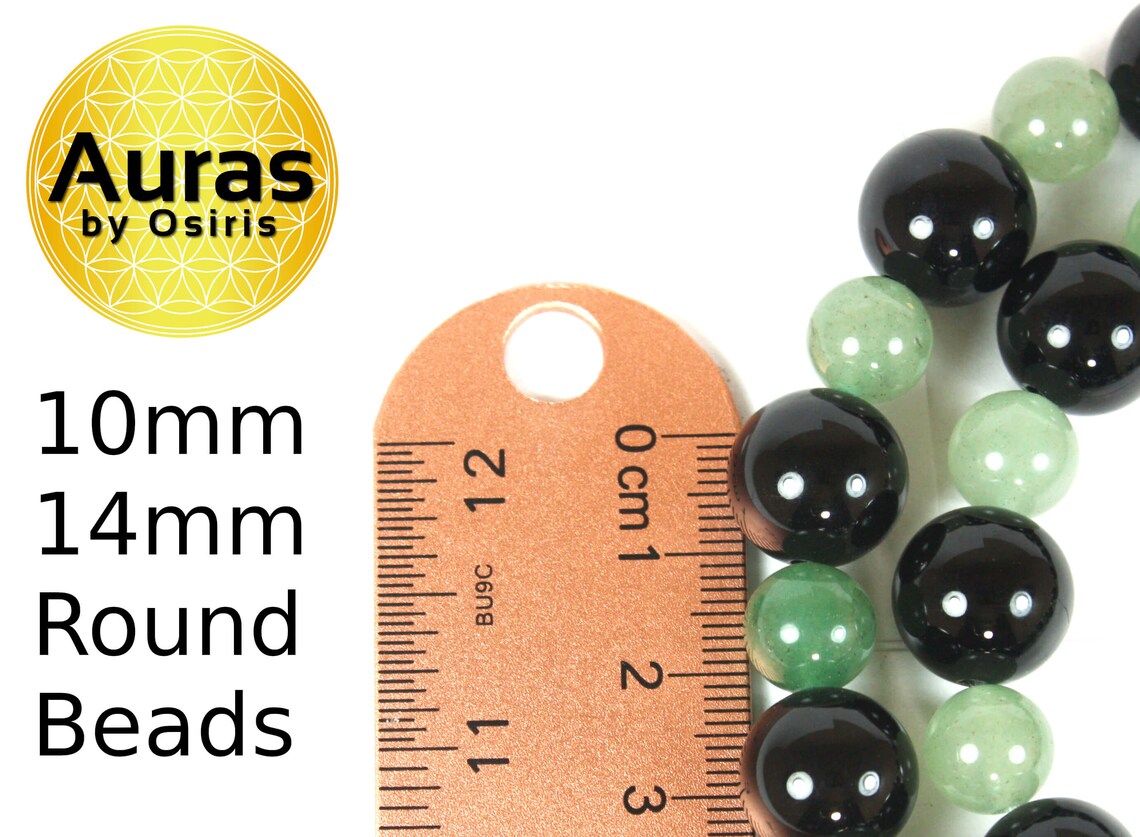 African Beaded Necklace β Green Aventurine & Black Onyx Crystal Necklace for Men & Women