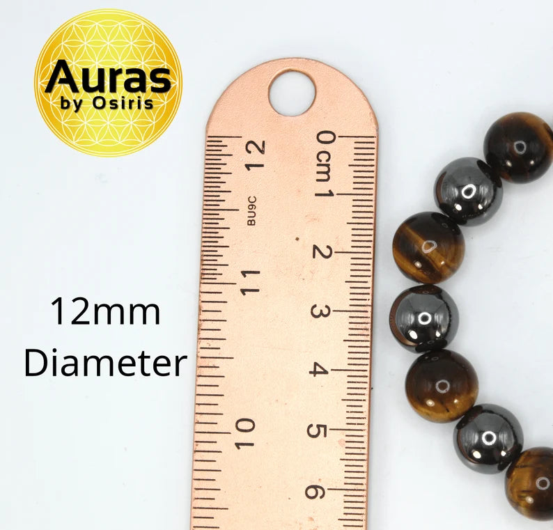 Hematite and Yellow Tiger's Eye Bracelet - A Harmony of Courage and Stability