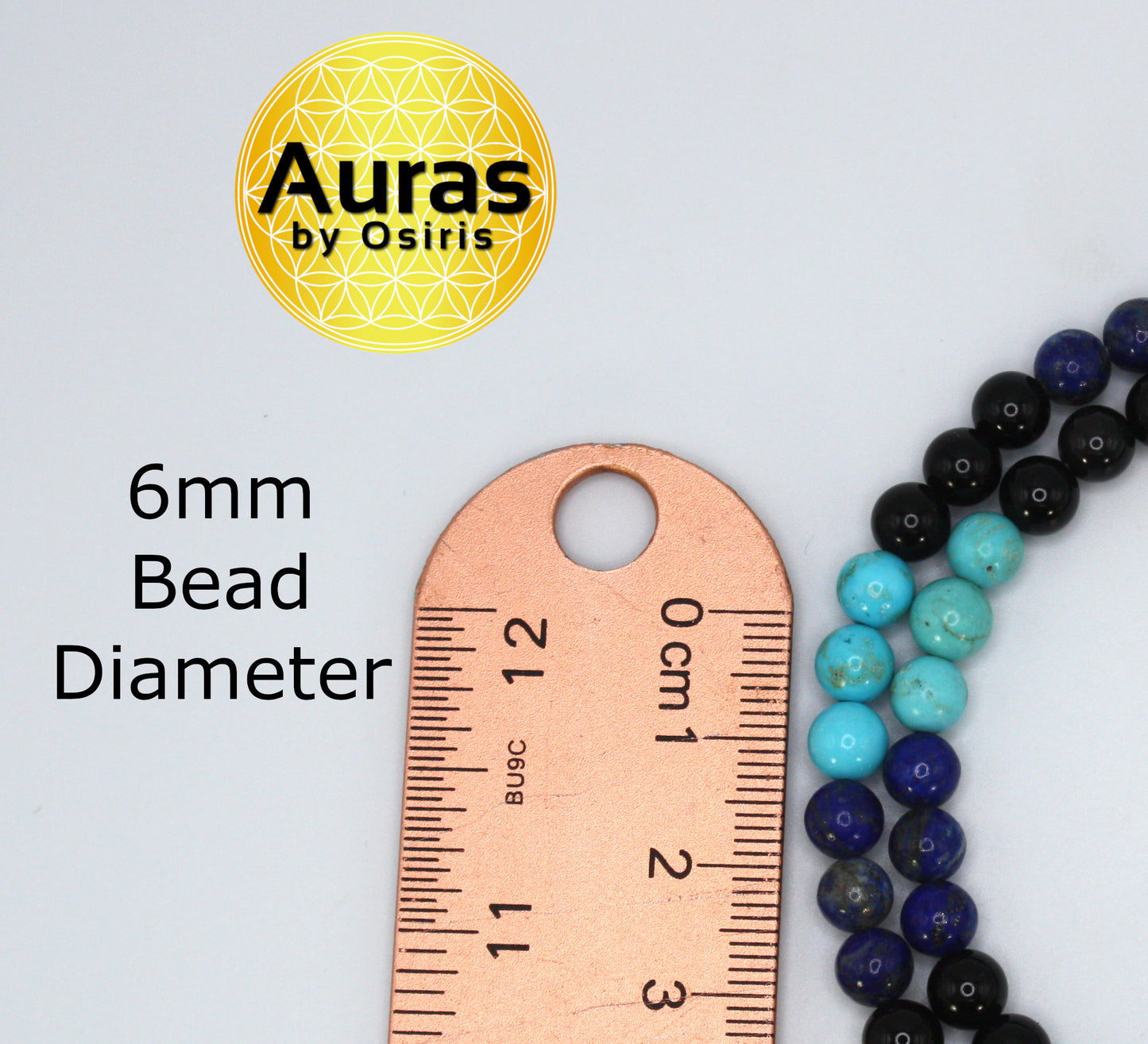 Amethyst, Black Onyx, Lapis Lazuli & Turquoise Necklace – Handmade Gemstone Beaded Jewelry for Men & Women | 6mm Beads, Healing & Protection