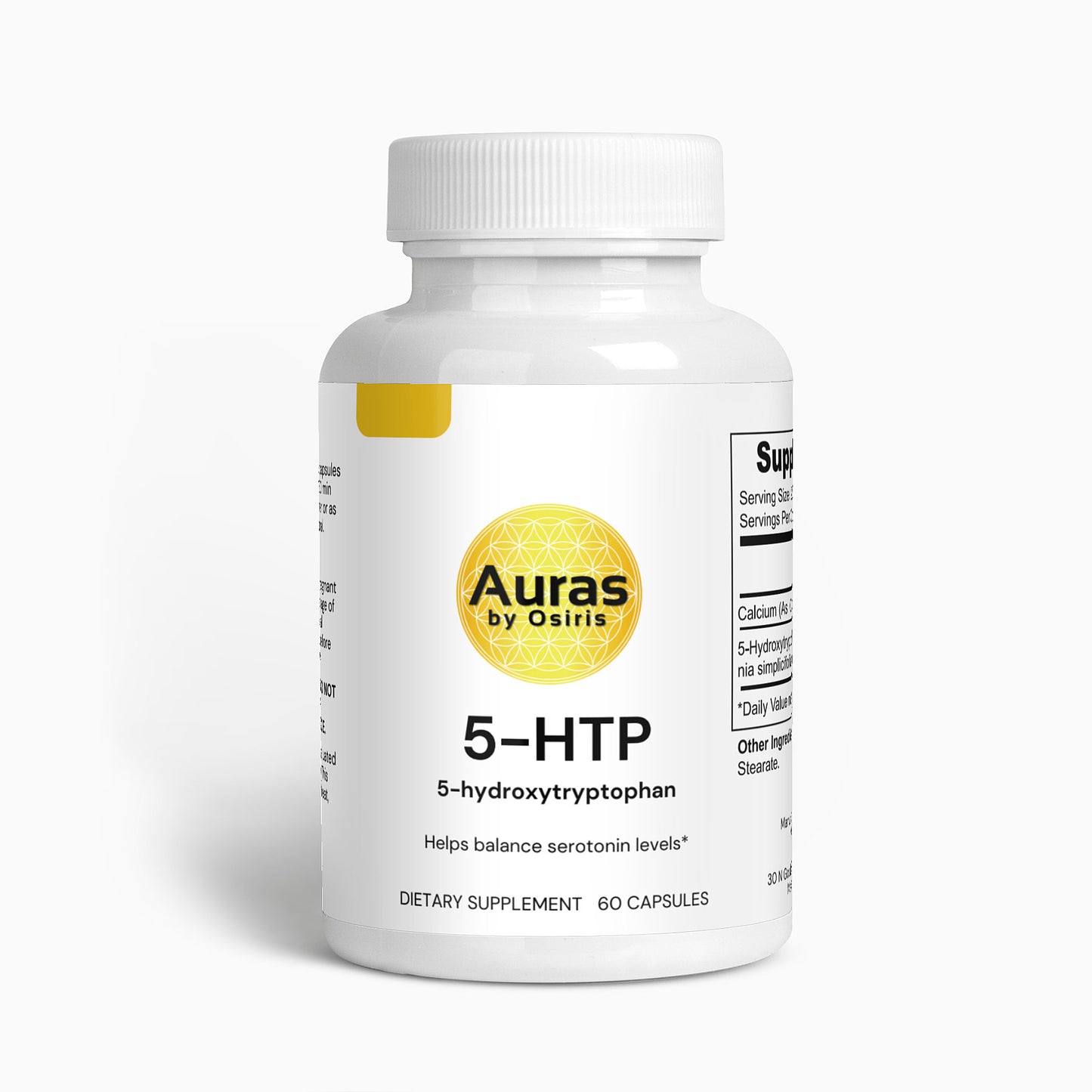 Auras by Osiris 5-HTP Serotonin Support Capsules š§ ⨠| Mood, Sleep, Anxiety & Hunger Regulator Supplement (60 Caps)