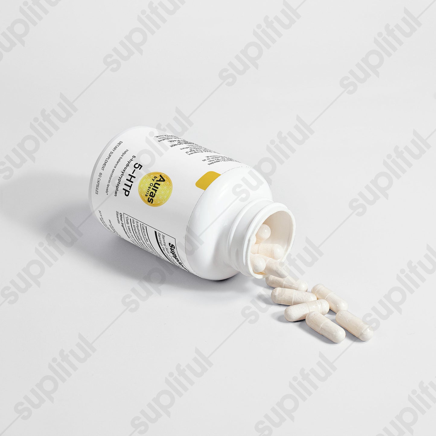 Auras by Osiris 5-HTP Serotonin Support Capsules š§ ⨠| Mood, Sleep, Anxiety & Hunger Regulator Supplement (60 Caps)