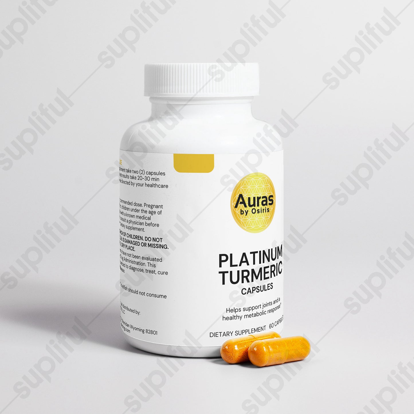Auras by Osiris Platinum Turmeric Blend 🌿💊 | Joint Support, Mobility & Wellness w/ Glucosamine, Boswellia, Chondroitin & BioPerine® (60 Caps)