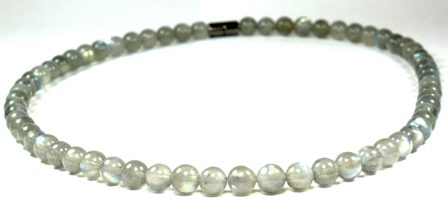 19 inch Labradorite Necklace 8mm
