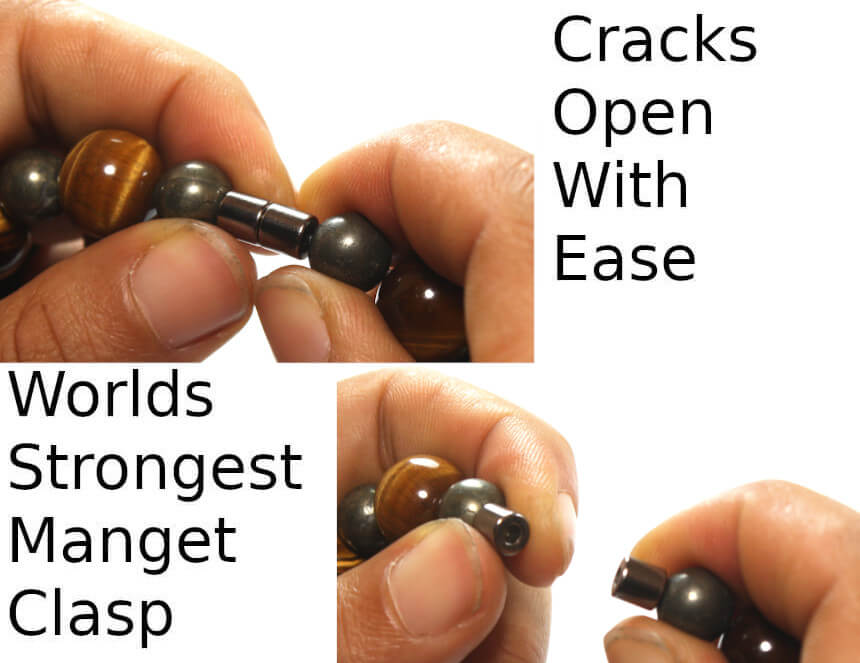 24 Inch Tiger Eye & Pyrite Necklace – 14mm Yellow Tiger Eye & 10mm Pyrite Beads | Protection & Motivation Gemstone Jewelry