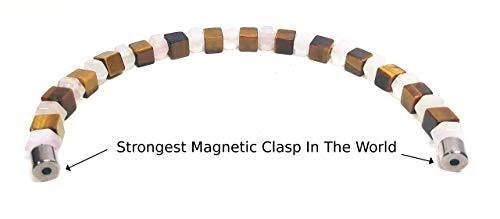 Auras by Osiris Rose Quartz & Tiger Eye Empath Protection Bracelet (7mm/6mm) ššÆ | Serenity, Self-Love & Confidence Crystal Jewelry for Children/Women