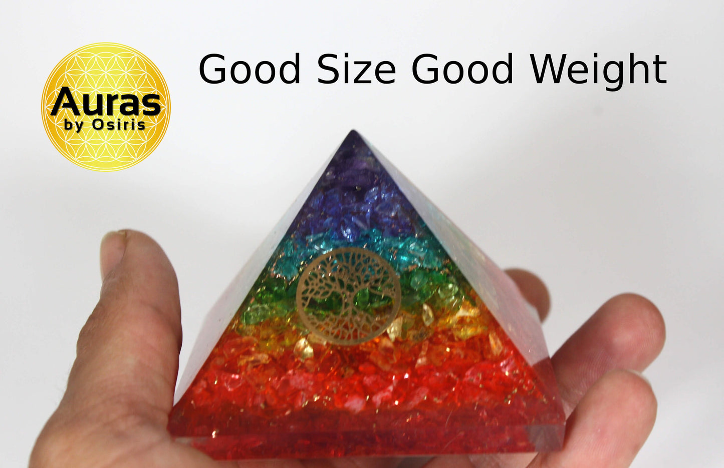 Chakra Crystal Orgone Pyramid Spiritual Crystal Protection EMF Protection Spiritual Decor