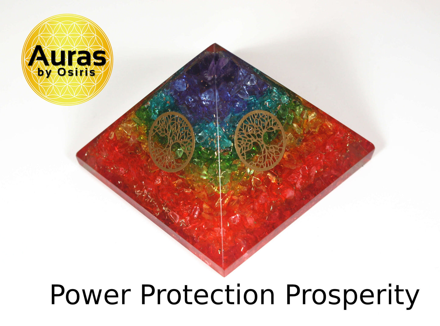 Chakra Crystal Orgone Pyramid Spiritual Crystal Protection EMF Protection Spiritual Decor