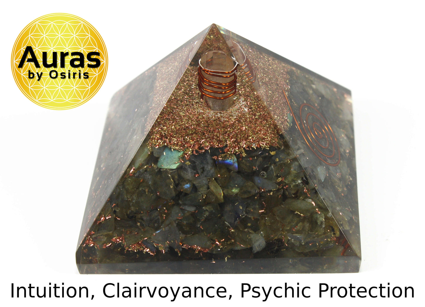 Labradorite Crystal Orgone Pyramid Spiritual Crystal Protection Empath Protection Spiritual Decor