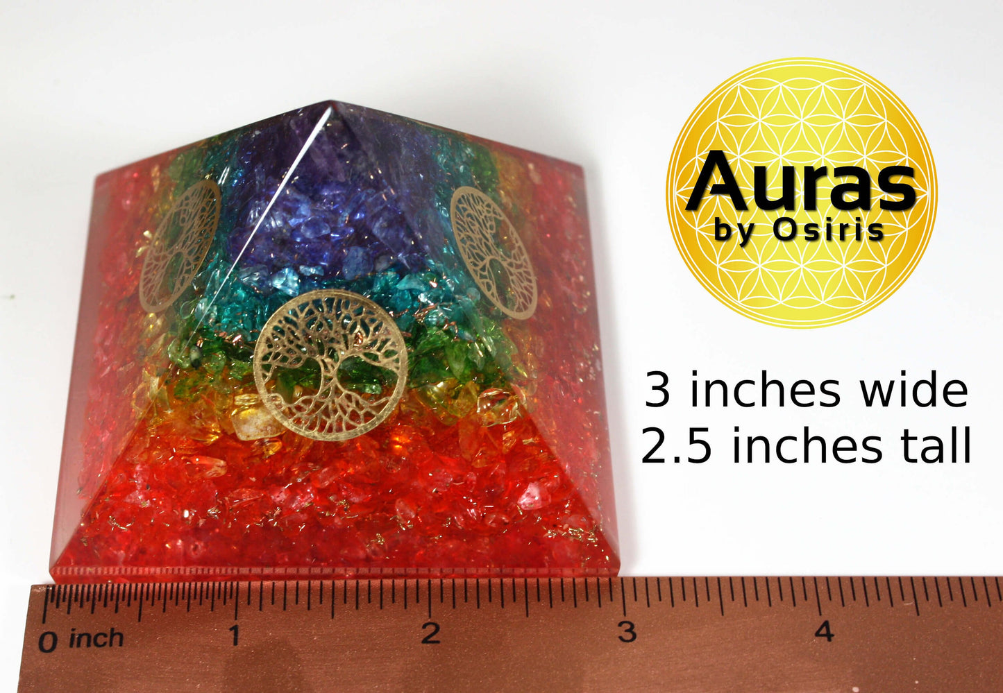 Chakra Crystal Orgone Pyramid Spiritual Crystal Protection EMF Protection Spiritual Decor