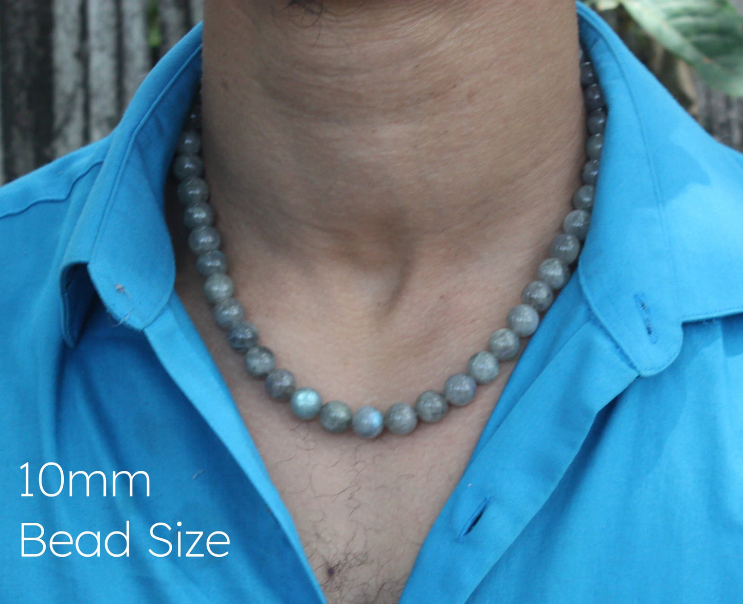 Labradorite Necklace โ AAA Grade Labradorite Crystal Beads | Psychic Enhancement & Empath Protection Jewelry