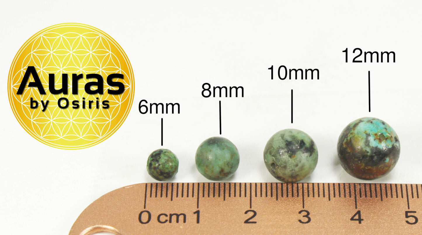 Auras by Osiris African Turquoise Necklace 🌍 | Stone of Evolution, Confidence & Positivity