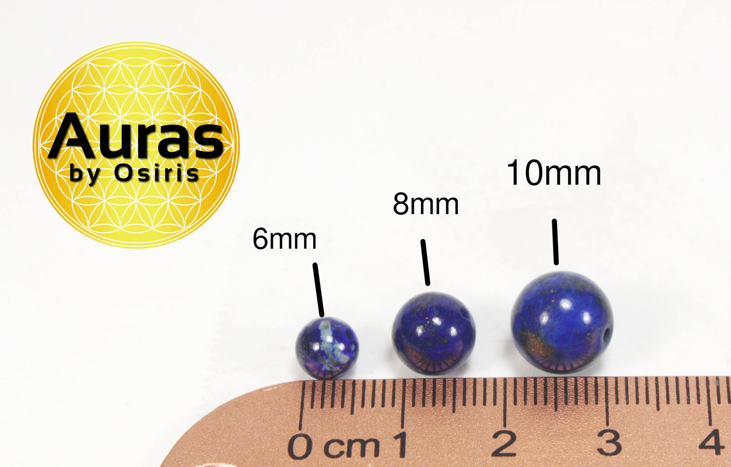 Auras by Osiris Lapis Lazuli Bracelet šš | Intuition, Higher Learning & Mental Clarity Crystal Jewelry w/ Magnetic Clasp (8mm)