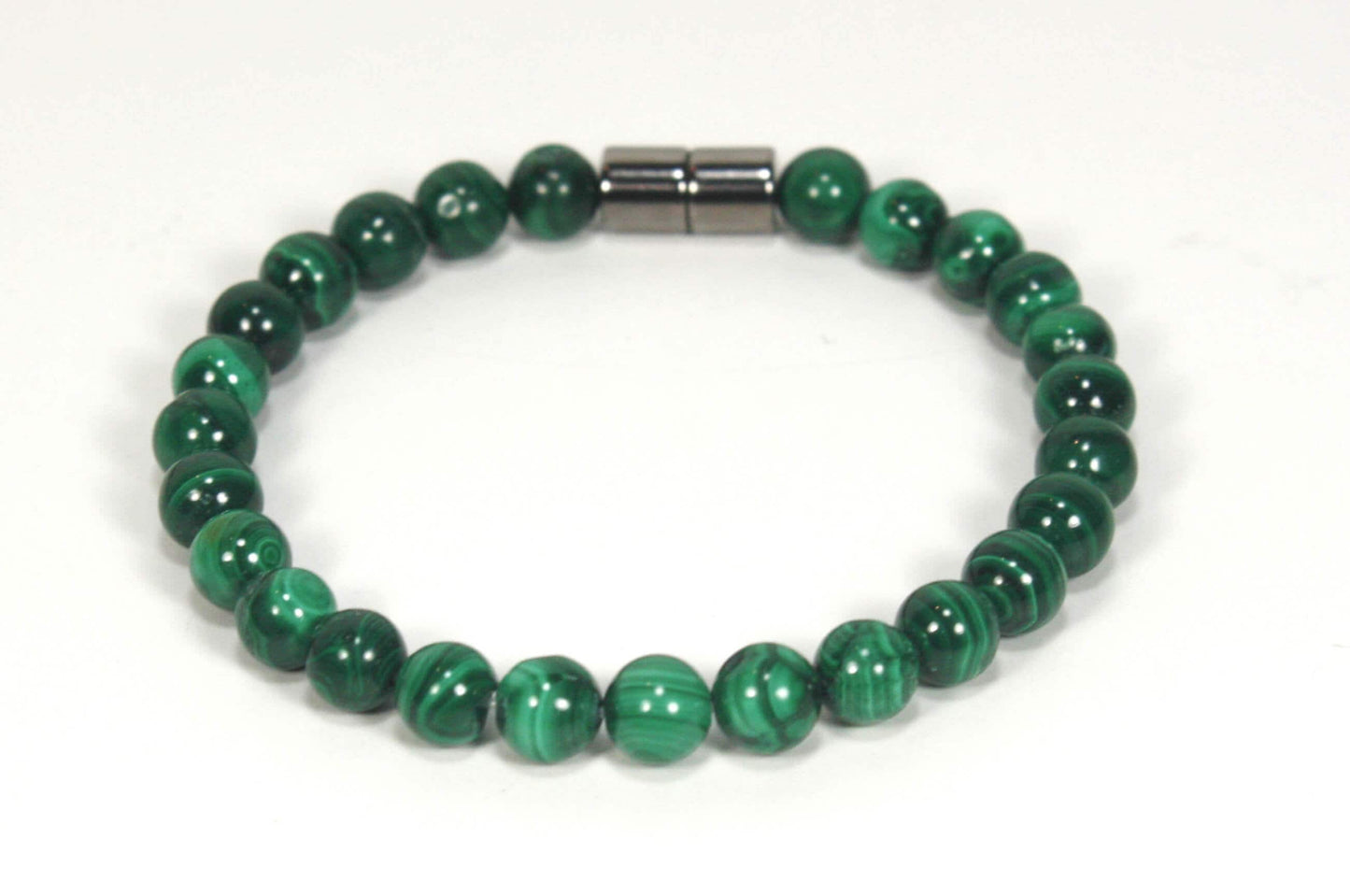 Auras by Osiris Genuine Malachite Bracelet 💚✨ | Transformation, Deep Healing & Heart Chakra Shield Jewelry w/ Magnet Clasp