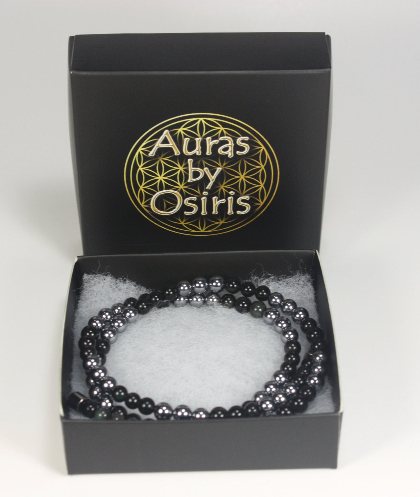 Obsidian & Elite Shungite Necklace – Handmade Protection Crystal Jewelry | EMF Shielding, Grounding & Healing Talisman for Men & Women