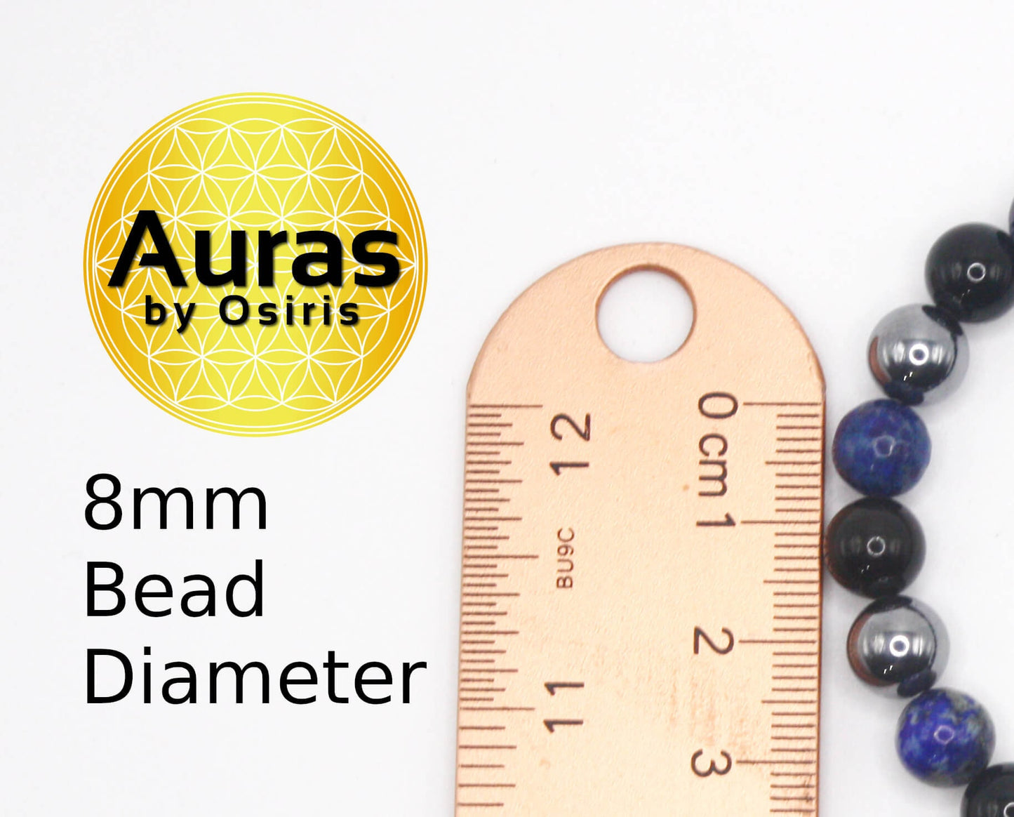 Auras by Osiris Lapis Lazuli, Obsidian & Elite Shungite Bracelet (8mm) š”ļøš® | Psychic Insight, EMF Shield & Purification Jewelry w/ Magnetic Clasp