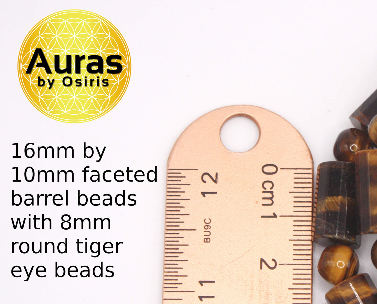 Auras by Osiris Tiger Eye Bracelet š
 | 10mm Barrel & 8mm Round Beads | Spiritual Protection, Confidence & Psychic Clarity Jewelry