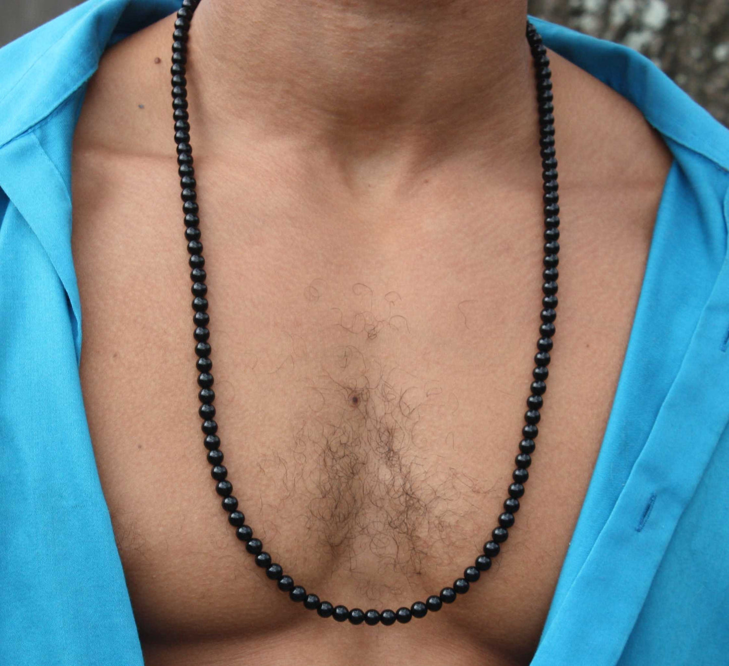 Auras by Osiris Black Onyx Necklace 🛡️ | 6mm Empath Protection, EMF Shield & Magnetic Clasp