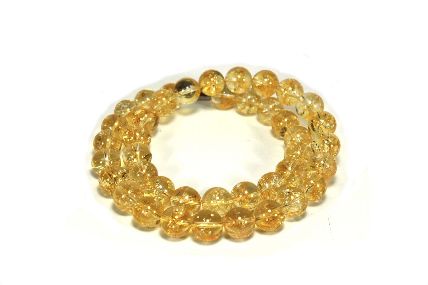 12mm Citrine Necklace | Crystal Healing Jewelry | November Birthstone | Scorpio Zodiac Confidence Necklace for Men & Women