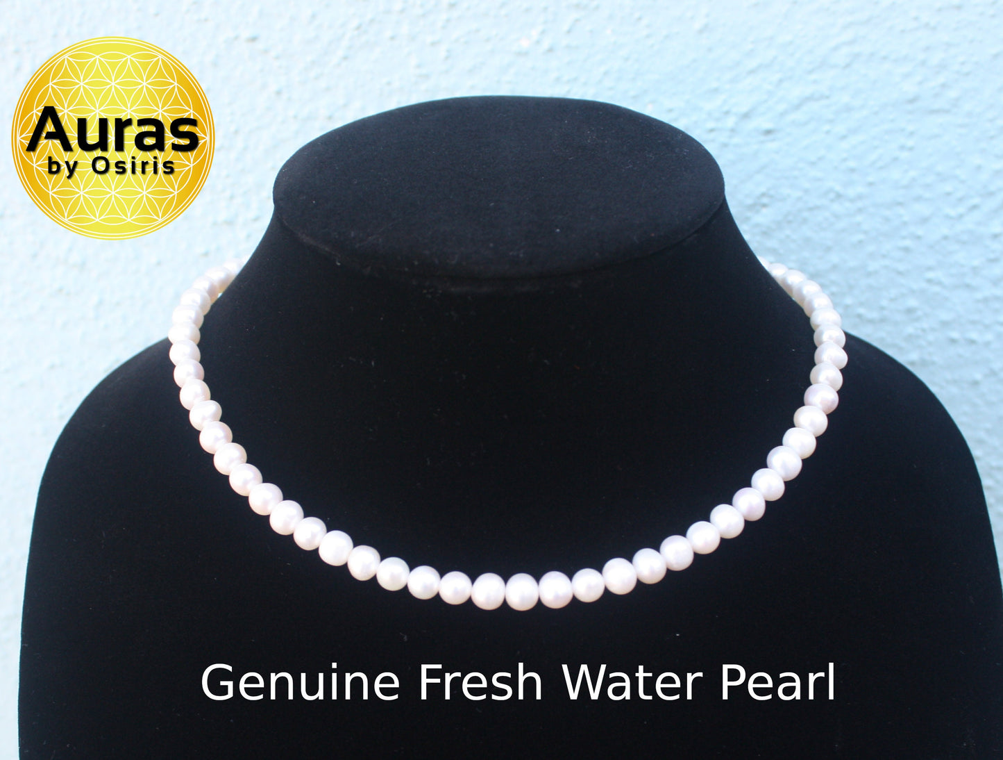 Freshwater Pearl Necklace for Men & Women β 8mm Natural Pearls with Magnetic Clasp, Elegant Gift