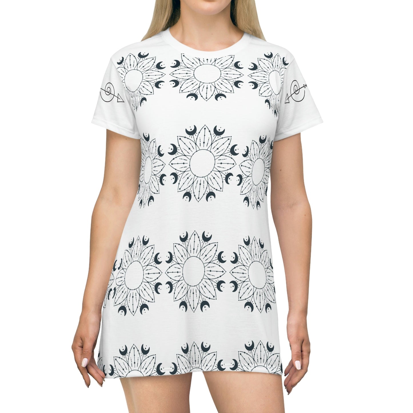 All Over Print T-Shirt Dress