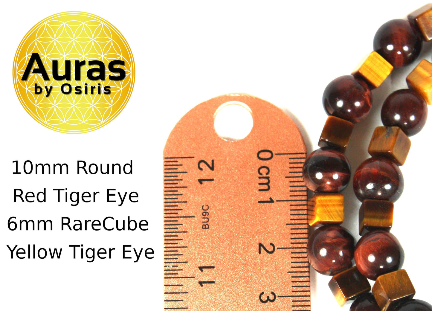 Aztec Style Red & Yellow Tiger Eye Necklace β Handmade Gemstone Jewelry for Balance, Courage & Creativity
