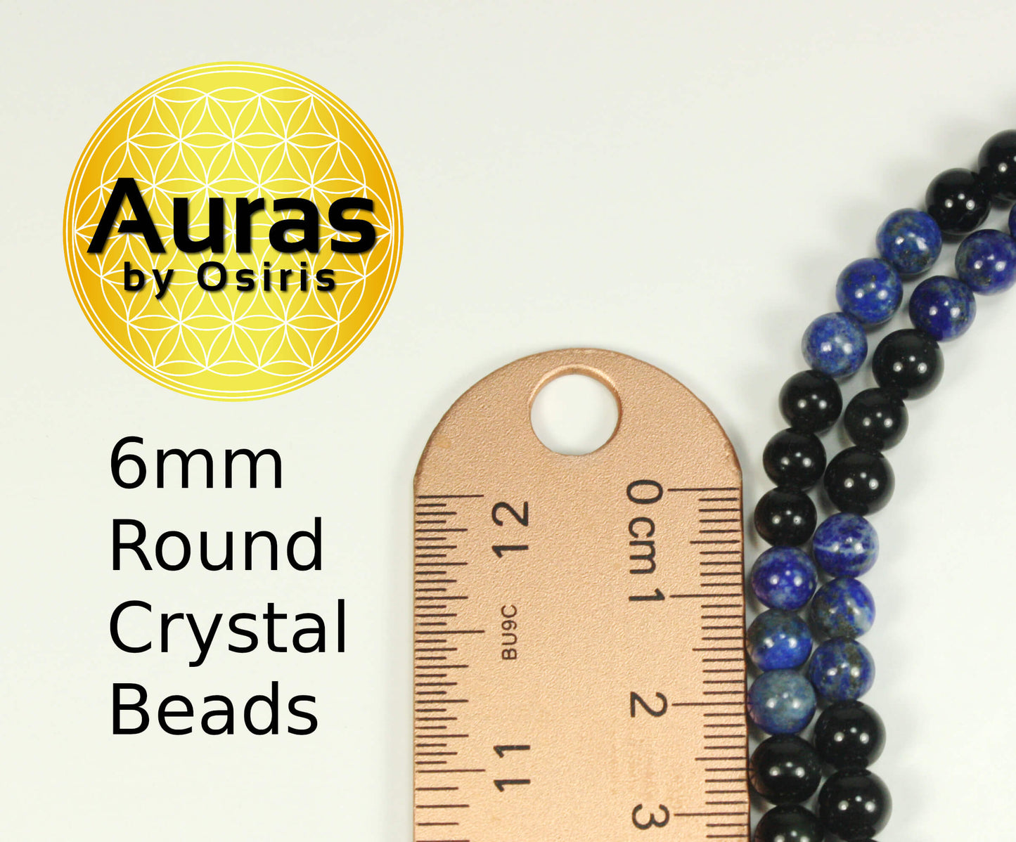 Auras by Osiris Obsidian Lapis Lazuli Necklace 🛡️ | 6mm Protection & Third Eye Clarity (22 Inch)