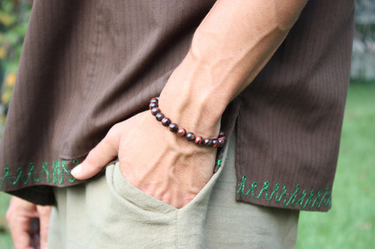 Ignite Your Passion with a Red Tiger Eye Bracelet