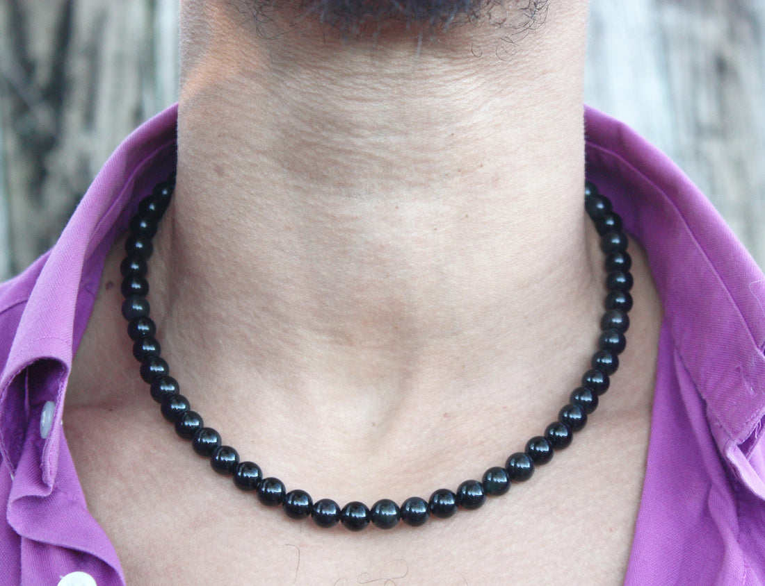 Unveil the Protective Aura of a Black Obsidian Necklace from Auras by Osiris