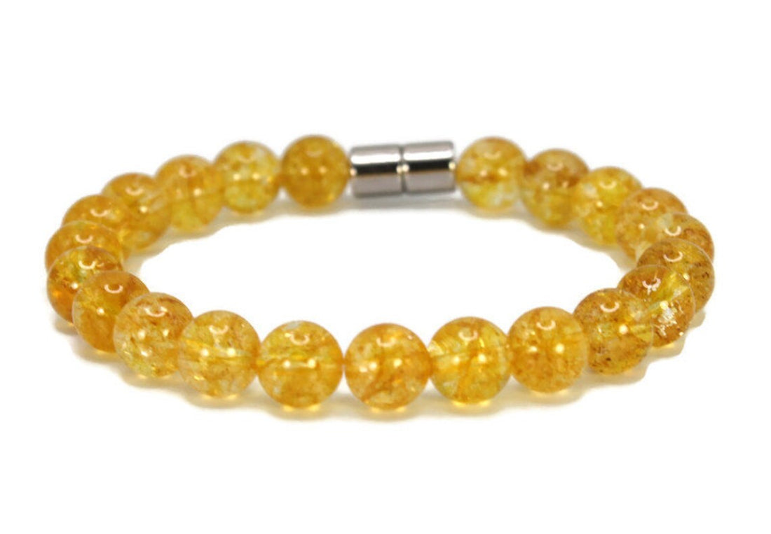 Auras by Osiris handmade citrine bracelet with warm golden beads
