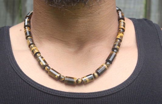 Unleash Your Inner Strength with a Yellow Tiger Eye Necklace from Auras by Osiris