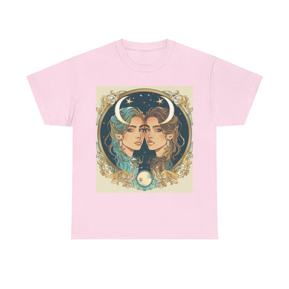 Gemini zodiac Unisex Heavy Cotton Tee