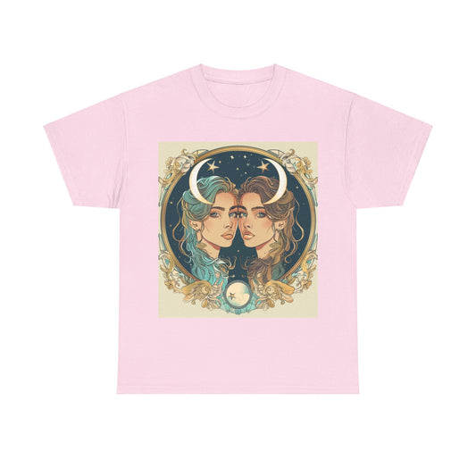 Gemini zodiac Unisex Heavy Cotton Tee
