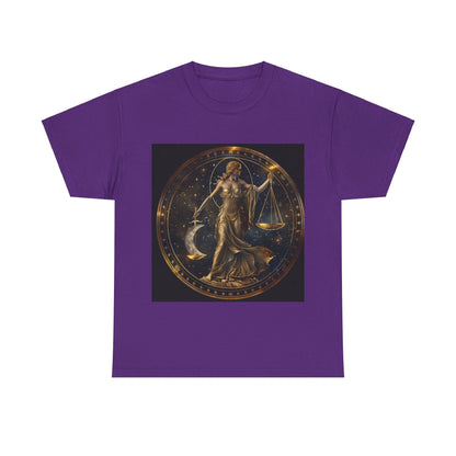 Libra zodiac Unisex Heavy Cotton Tee