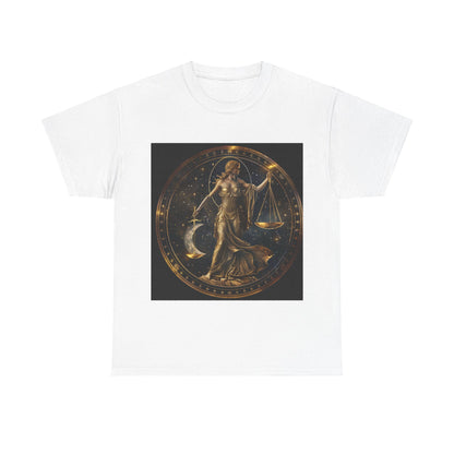 Libra zodiac Unisex Heavy Cotton Tee