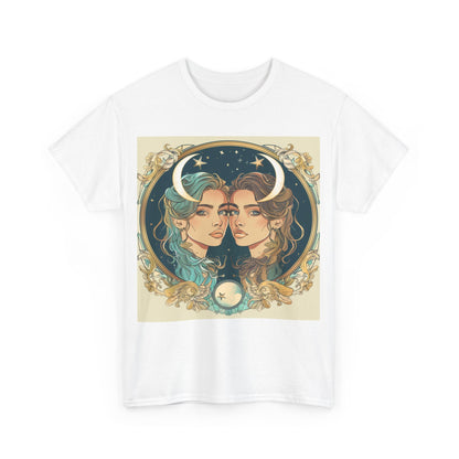 Gemini zodiac Unisex Heavy Cotton Tee